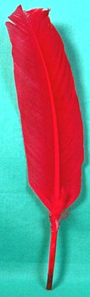 羽ペン 赤